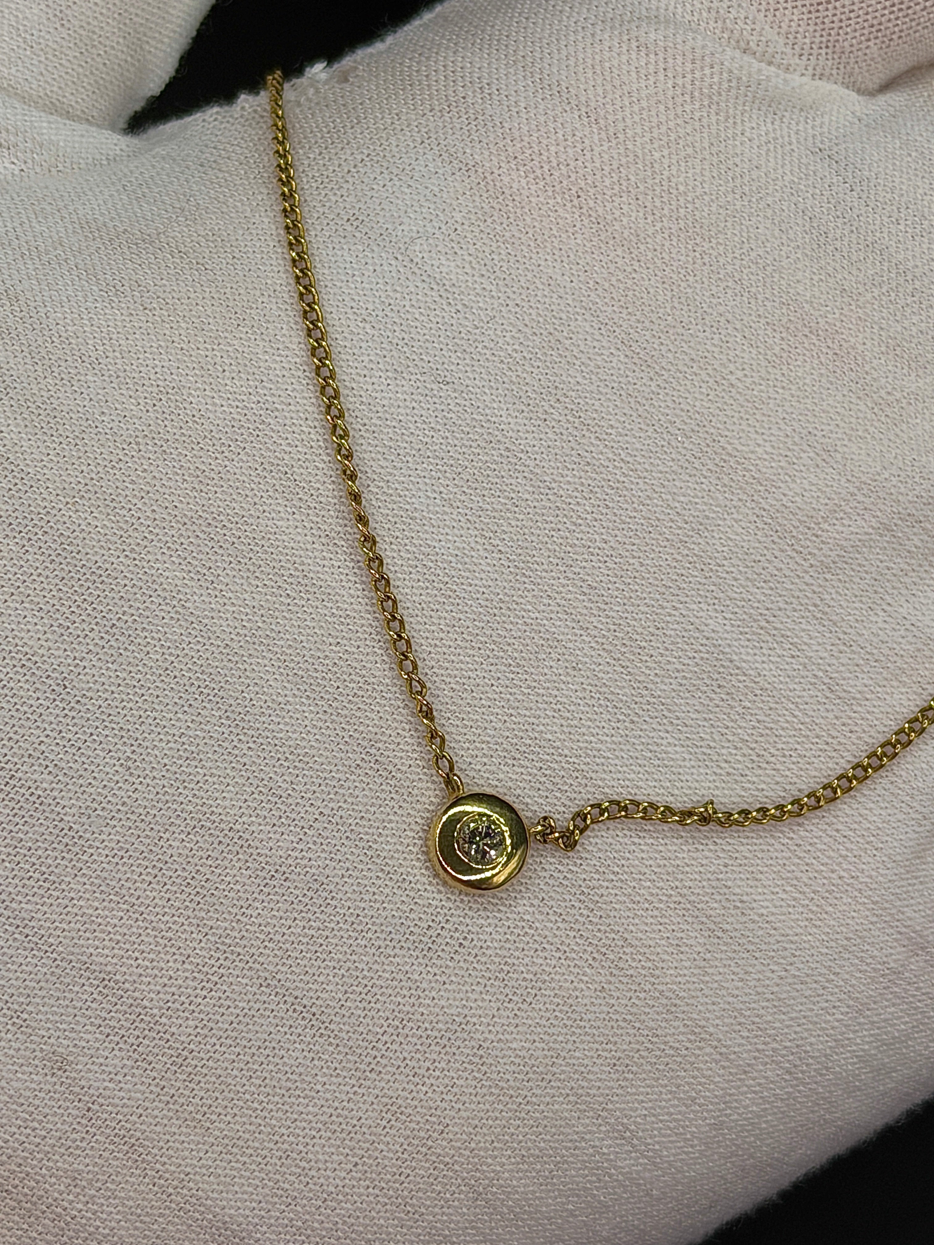 Zeitloses Collier in 18 Karat (750) Gelbgold mit Brillant von Christ