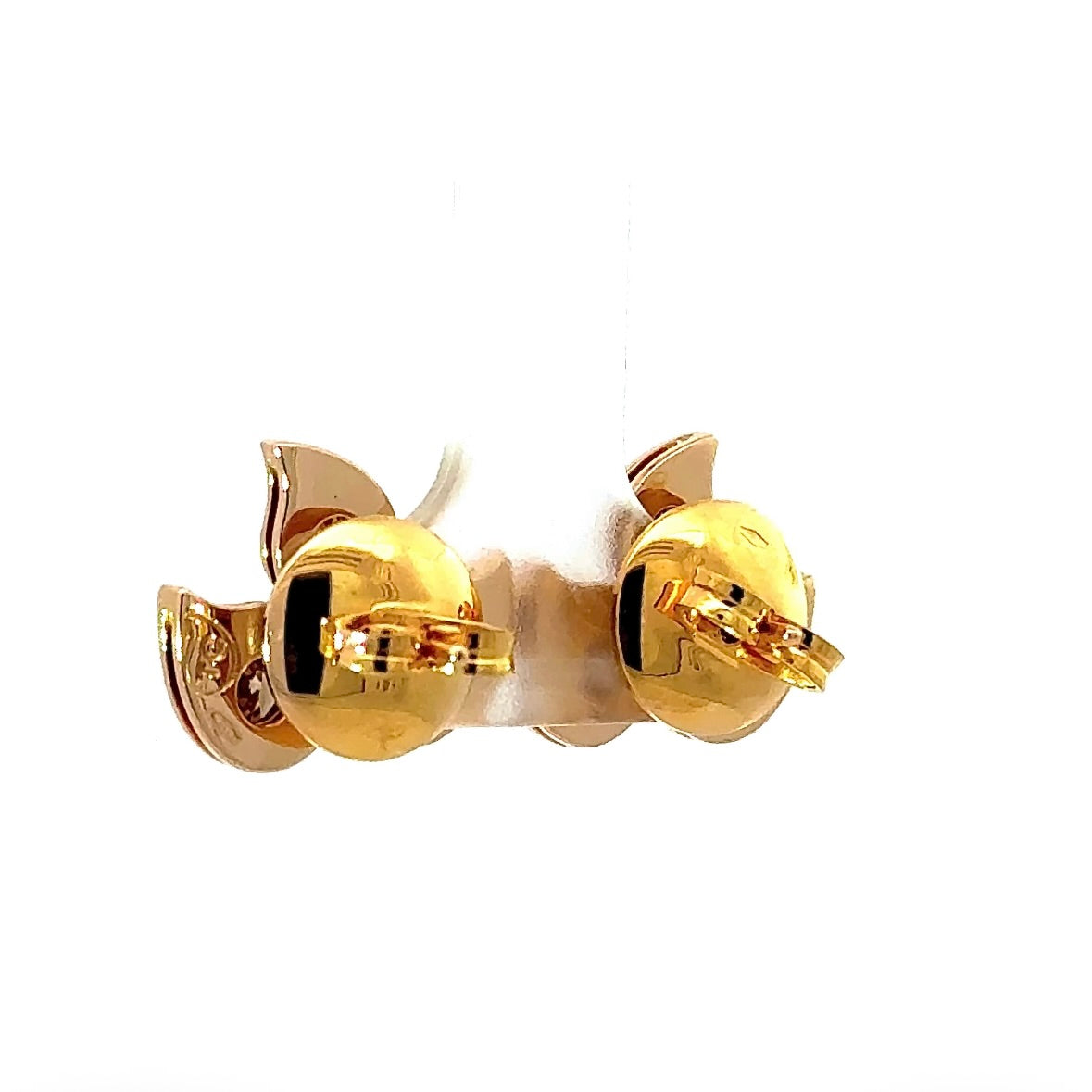 Edle Tamara Comolli Snowflake Ohrstecker in 18 Karat Roségold mit farbigen Brillanten