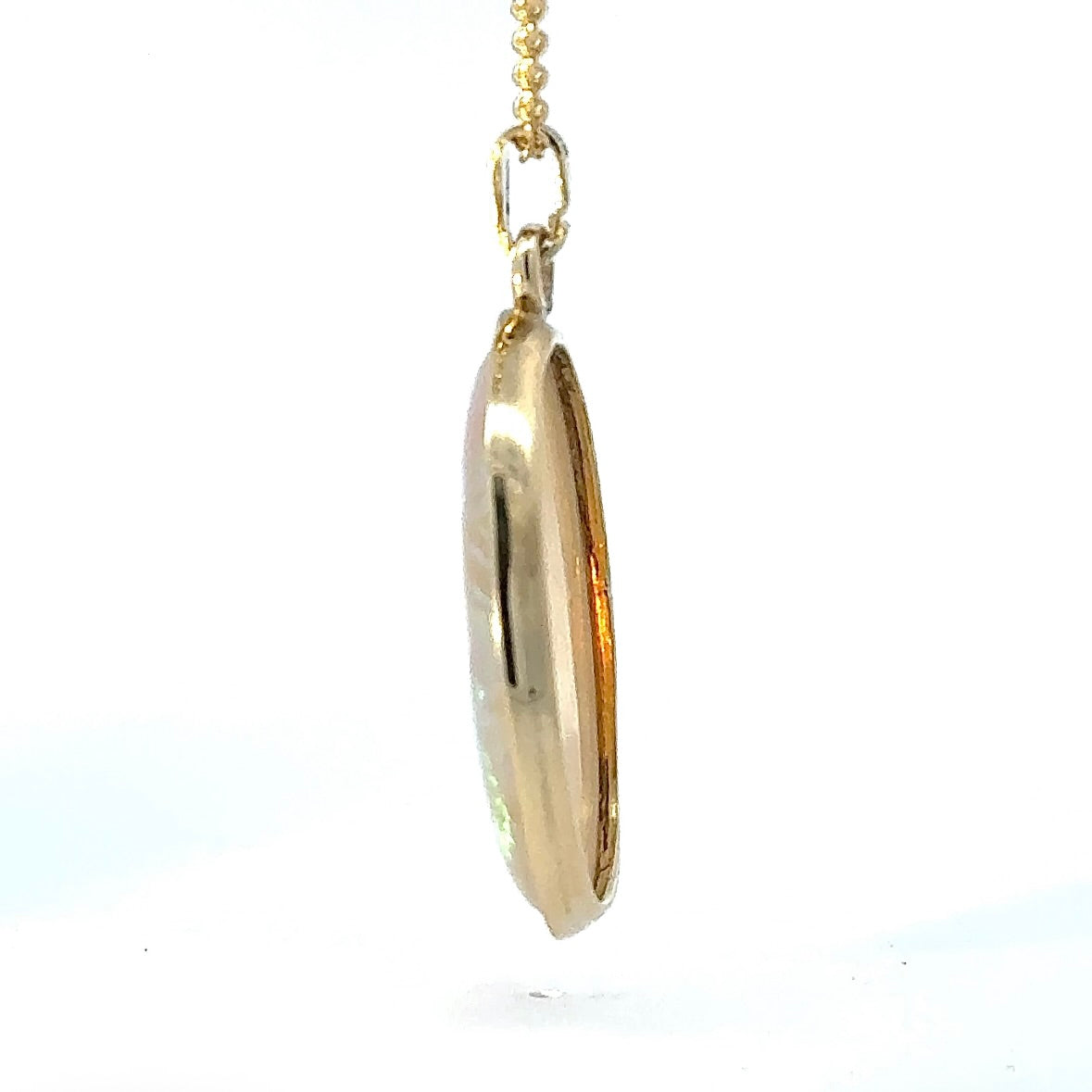 Eleganter Anhänger in 14 Karat Gelbgold mit Opal