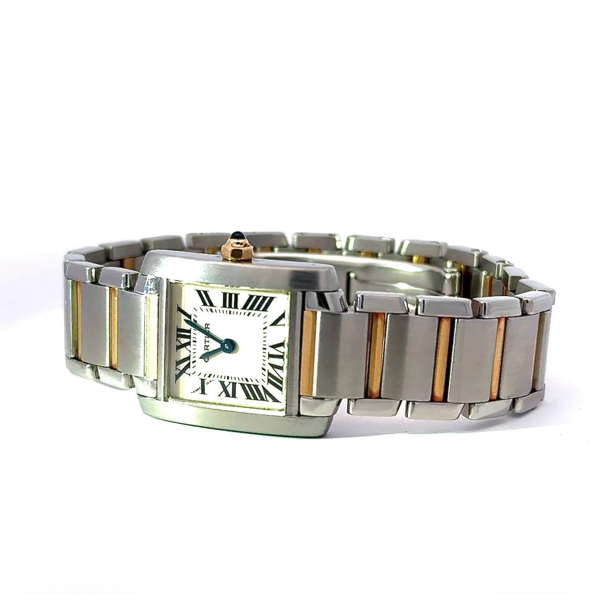 Cartier Tank Française Ref. 2384 Damenuhr in Gold/Stahl