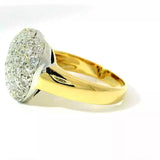 Hochwertiger Herz-Ring in 18 Karat Gelb- & Weißgold mit Brillanten