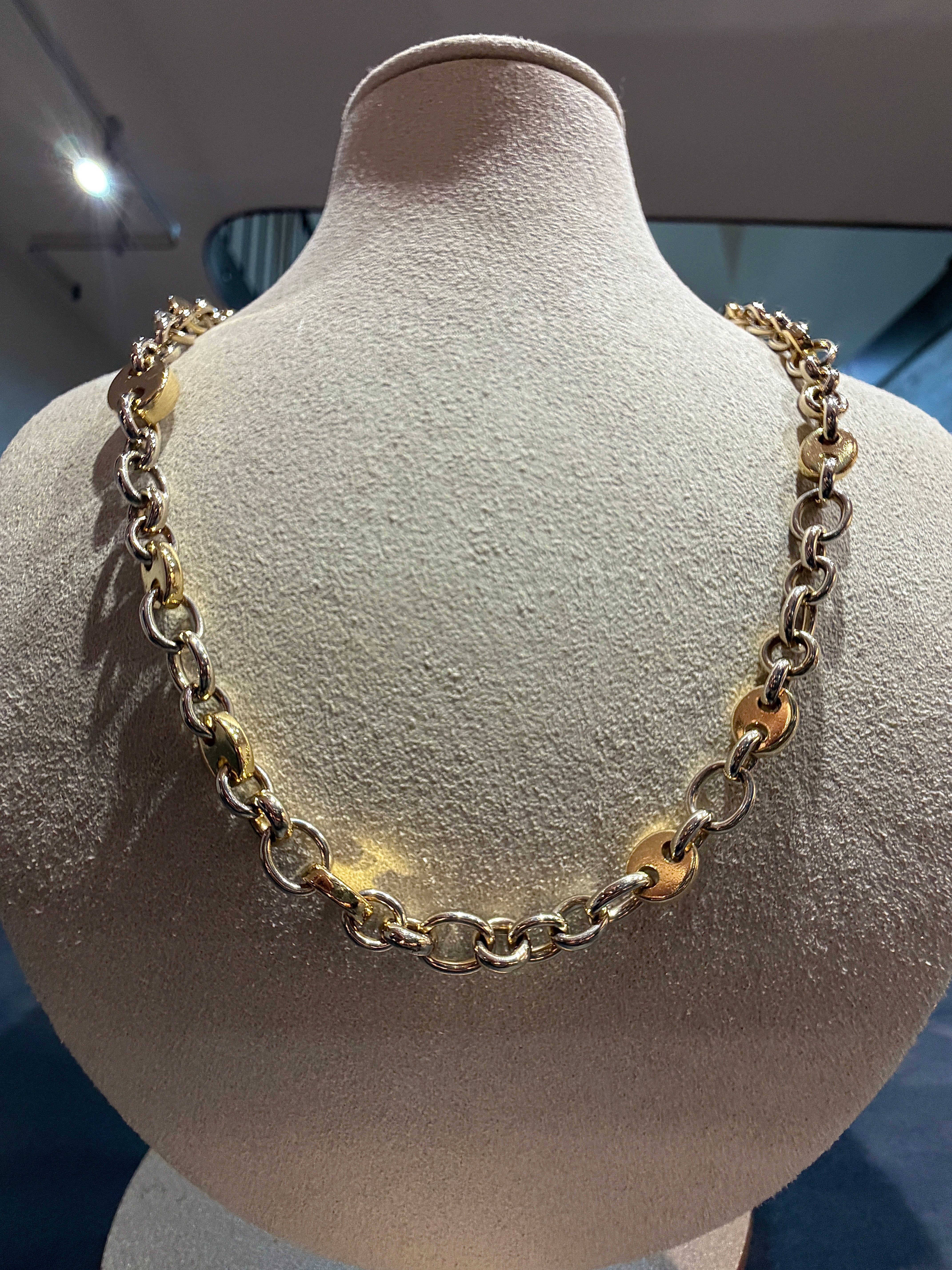 Wunderschöne Pomellato Halskette in 18 Karat (750) Gelb & Weißgold