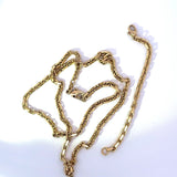 Massive Diamantierte Ankerkette in 14 Karat Gelbgold mit Verlängerungskette