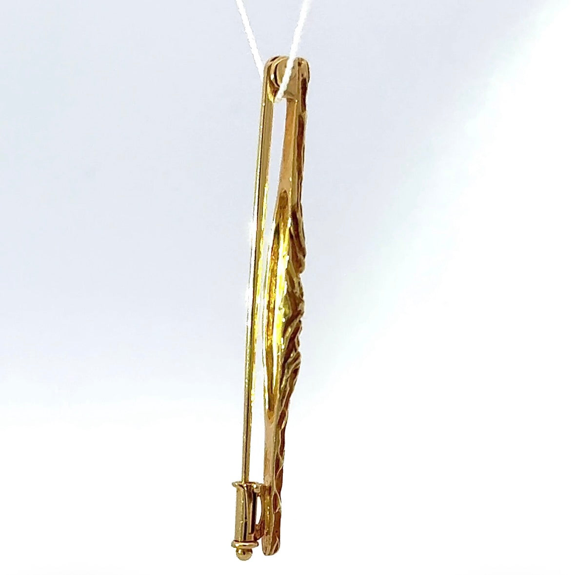 Hochwertige Brosche in 18 Karat Gelbgold mit Brillanten von Goldbaur