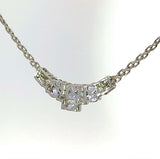 Elegantes Collier in 14 Karat Weißgold mit feinen Tansaniten & Brillanten