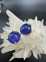 Beeindruckende Ohrringe in 18 Karat Gelbgold mit feinen Tansaniten & Brillanten