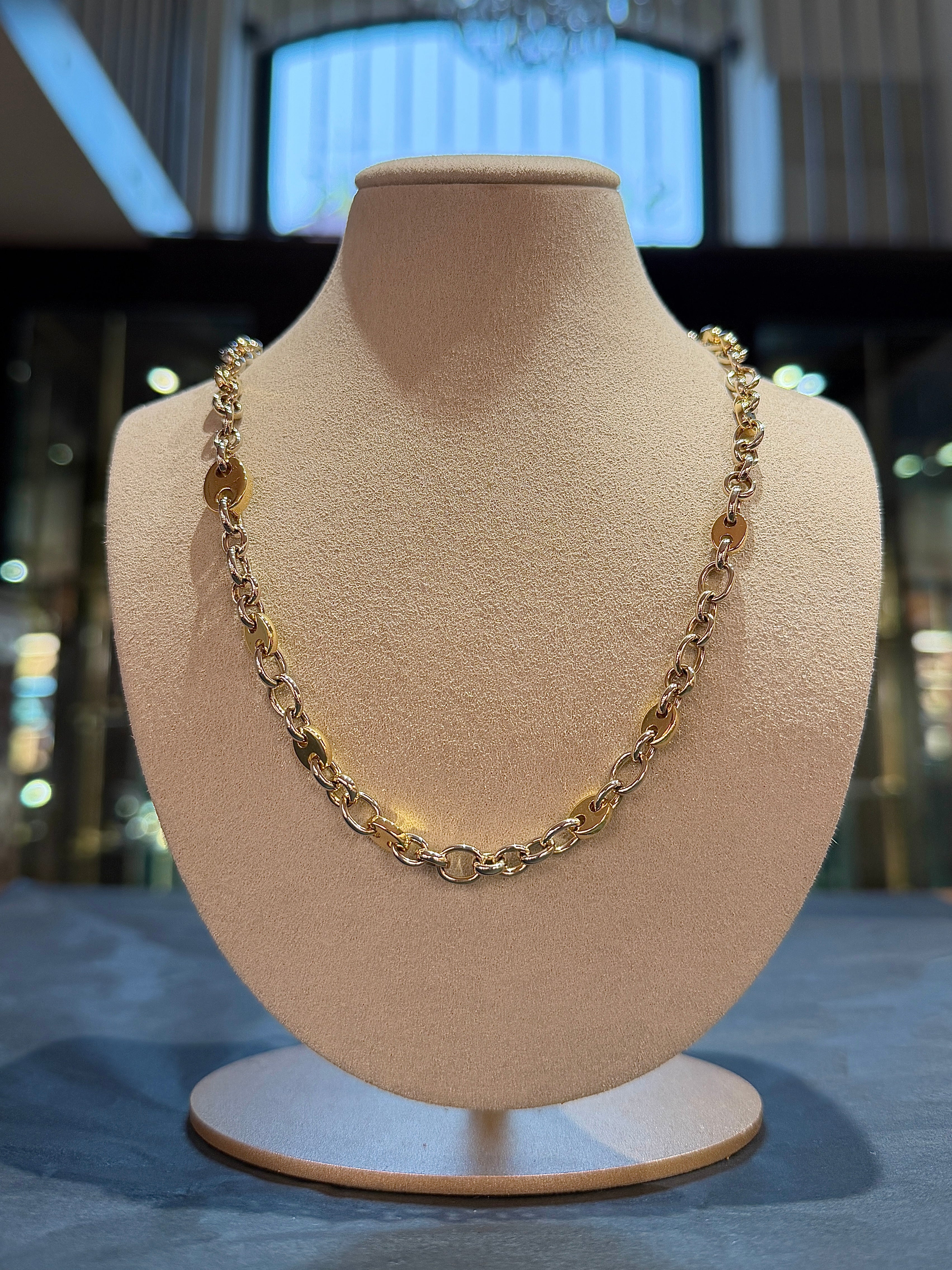 Wunderschöne Pomellato Halskette in 18 Karat (750) Gelb & Weißgold