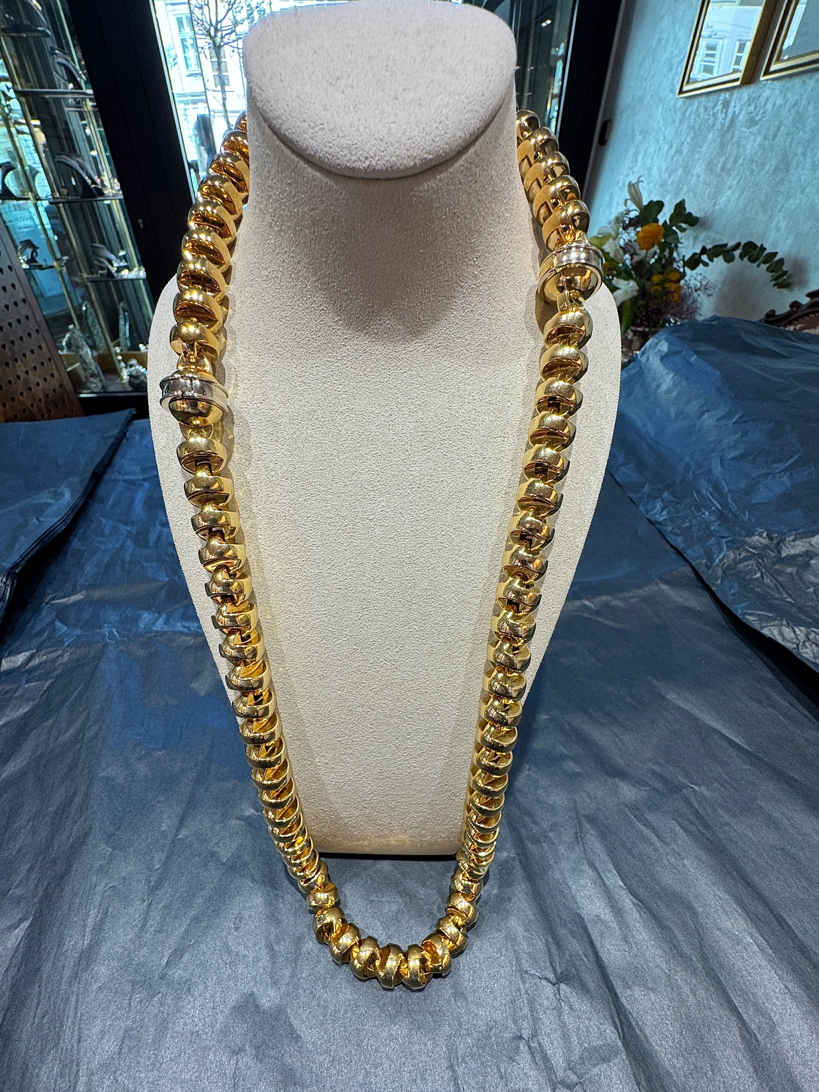 Unfassbar edles Set aus Halskette & Armband in 18 Karat Gelbgold
