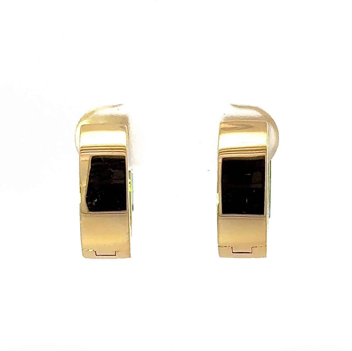 Elegante Ohrringe in 14 Karat Gelbgold mit leuchtenden Topasen