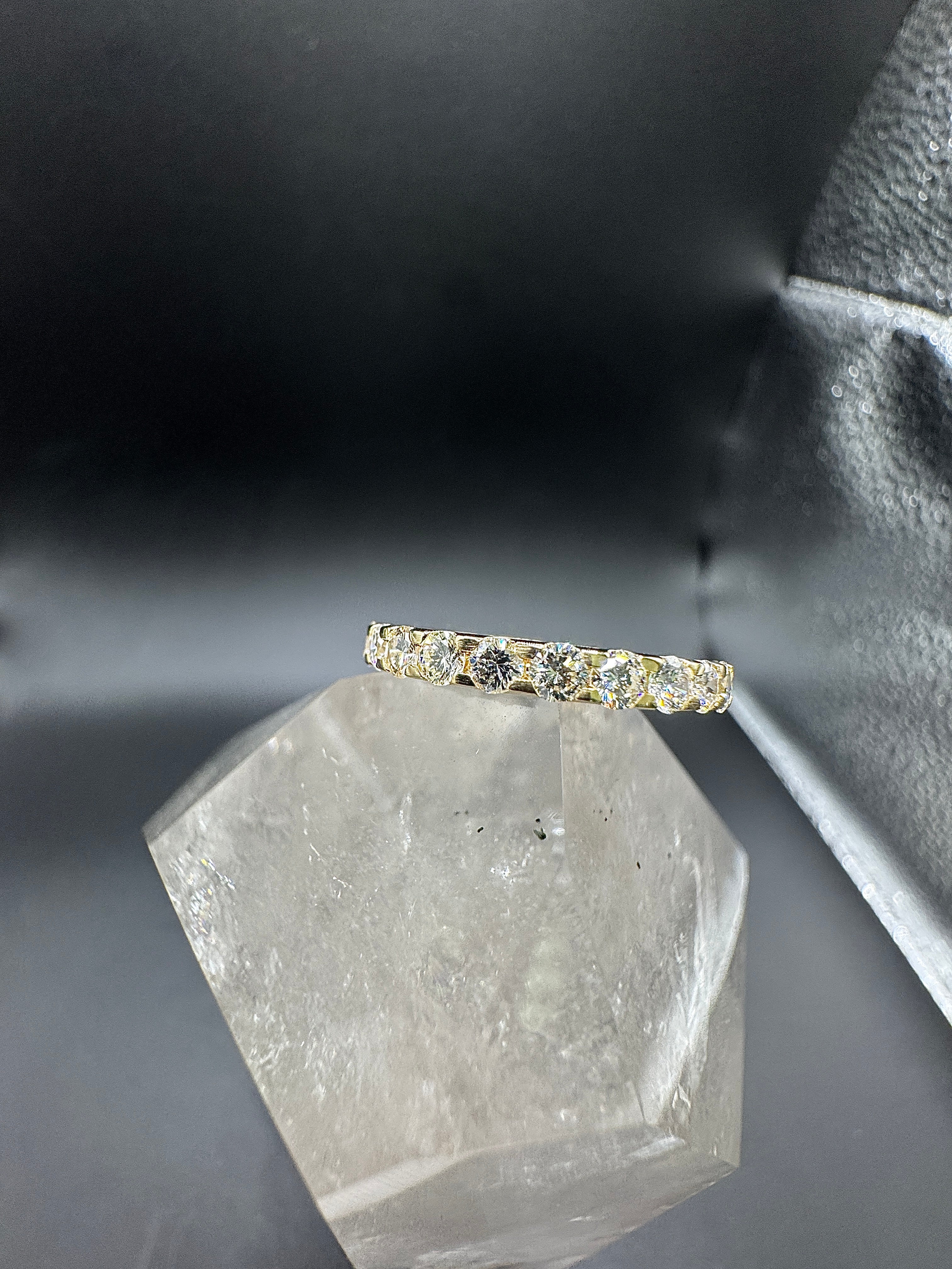 Timeless Eternity Ring in 14k Yellow Gold with Fine Brilliant-Cut Diamonds