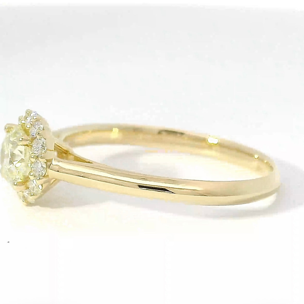 Yellow Solitaire Ring