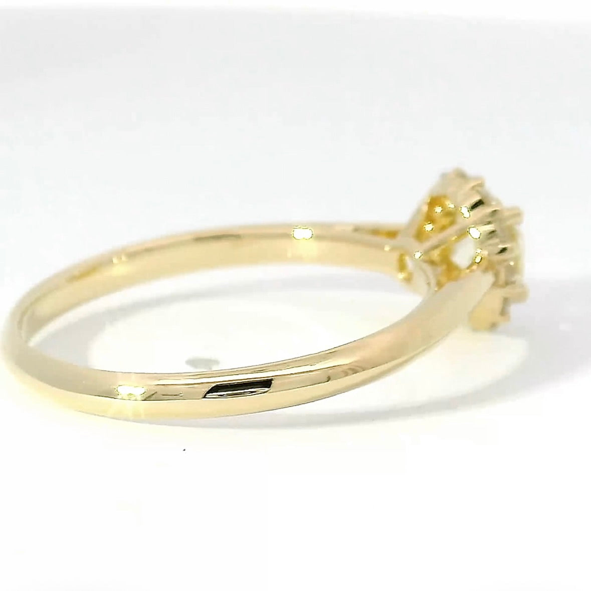 Yellow Solitaire Ring