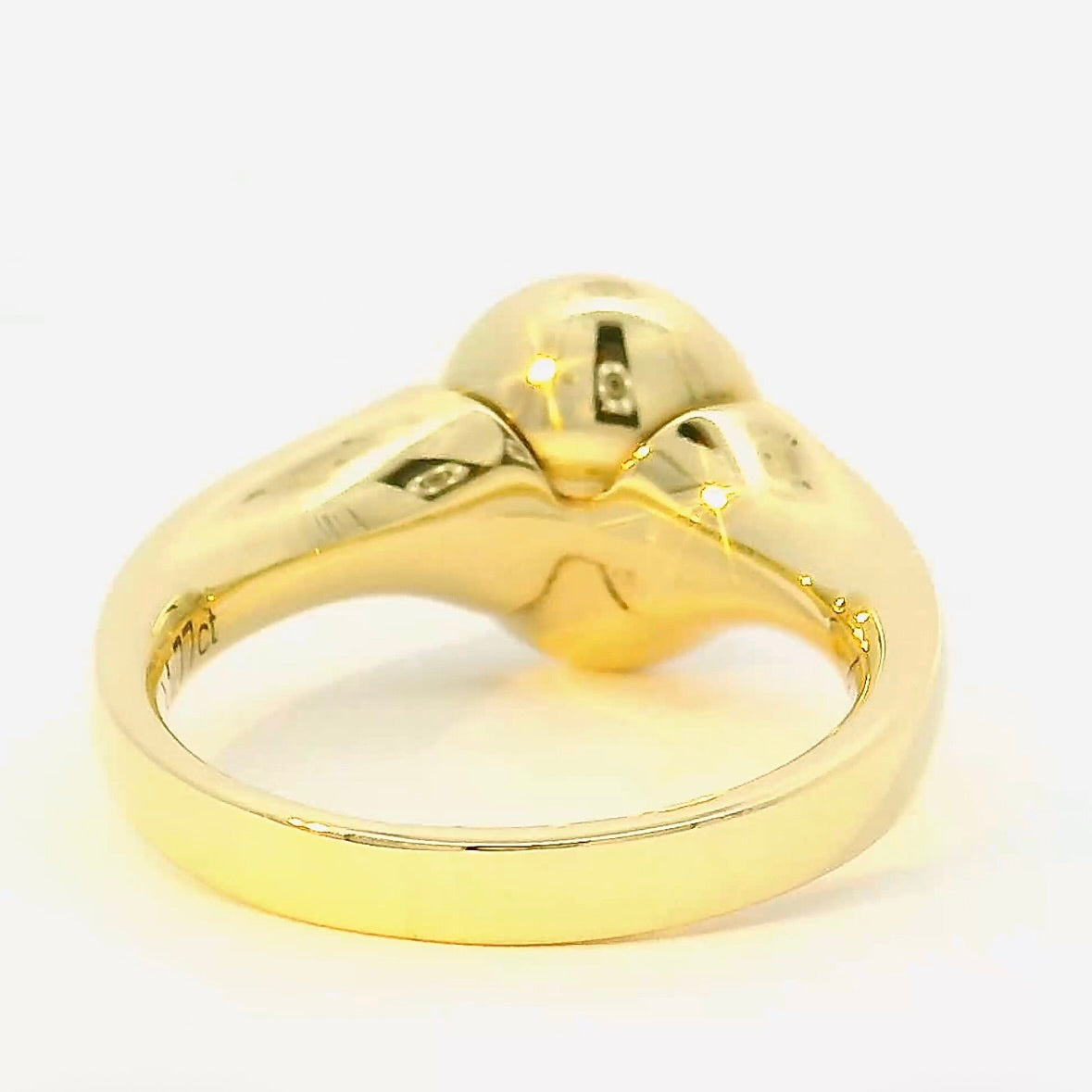 Edler Ring in 14 Karat Gelbgold mit äthiopischem Opal von R. H. Becker