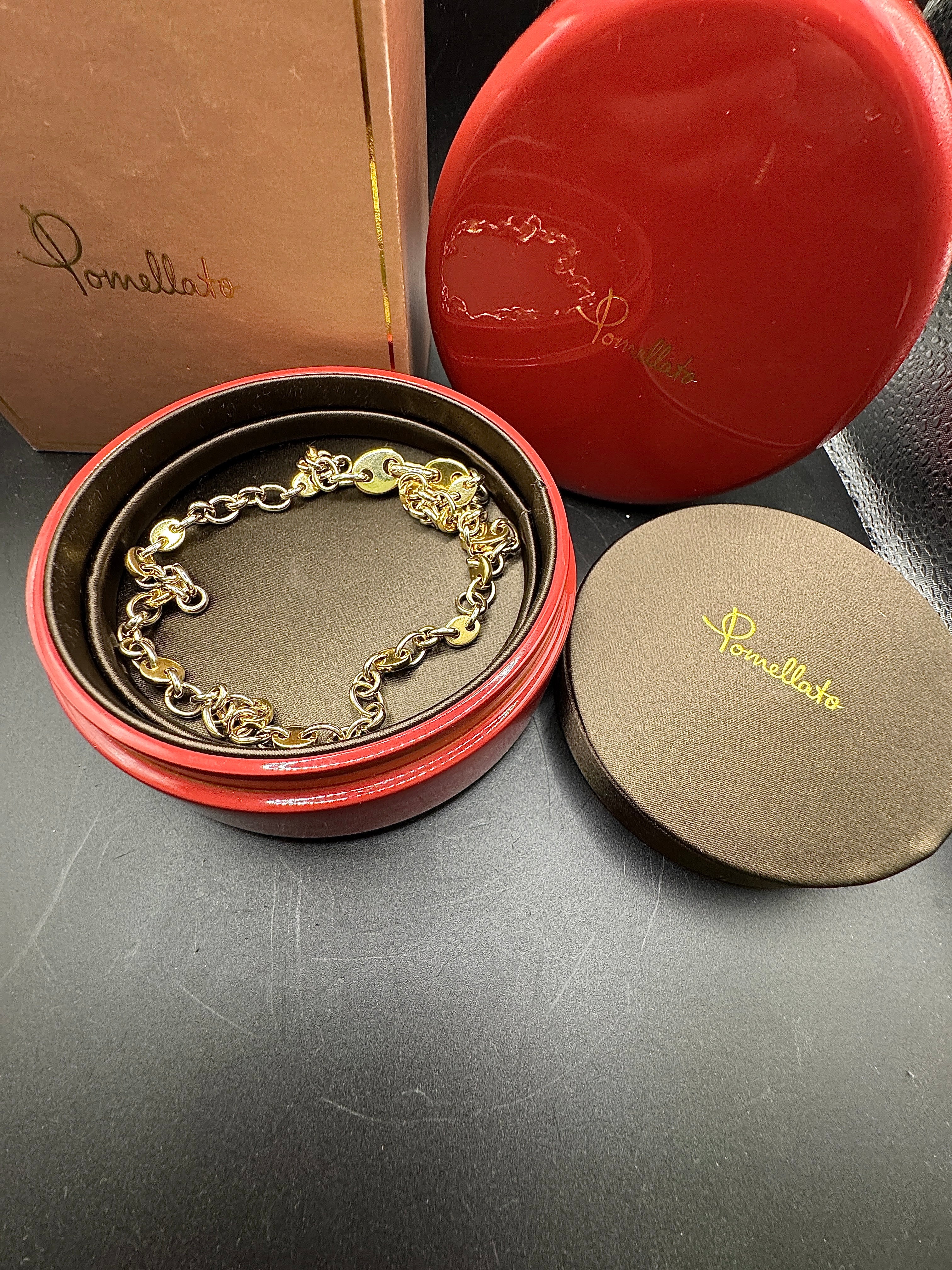 Wunderschöne Pomellato Halskette in 18 Karat (750) Gelb & Weißgold