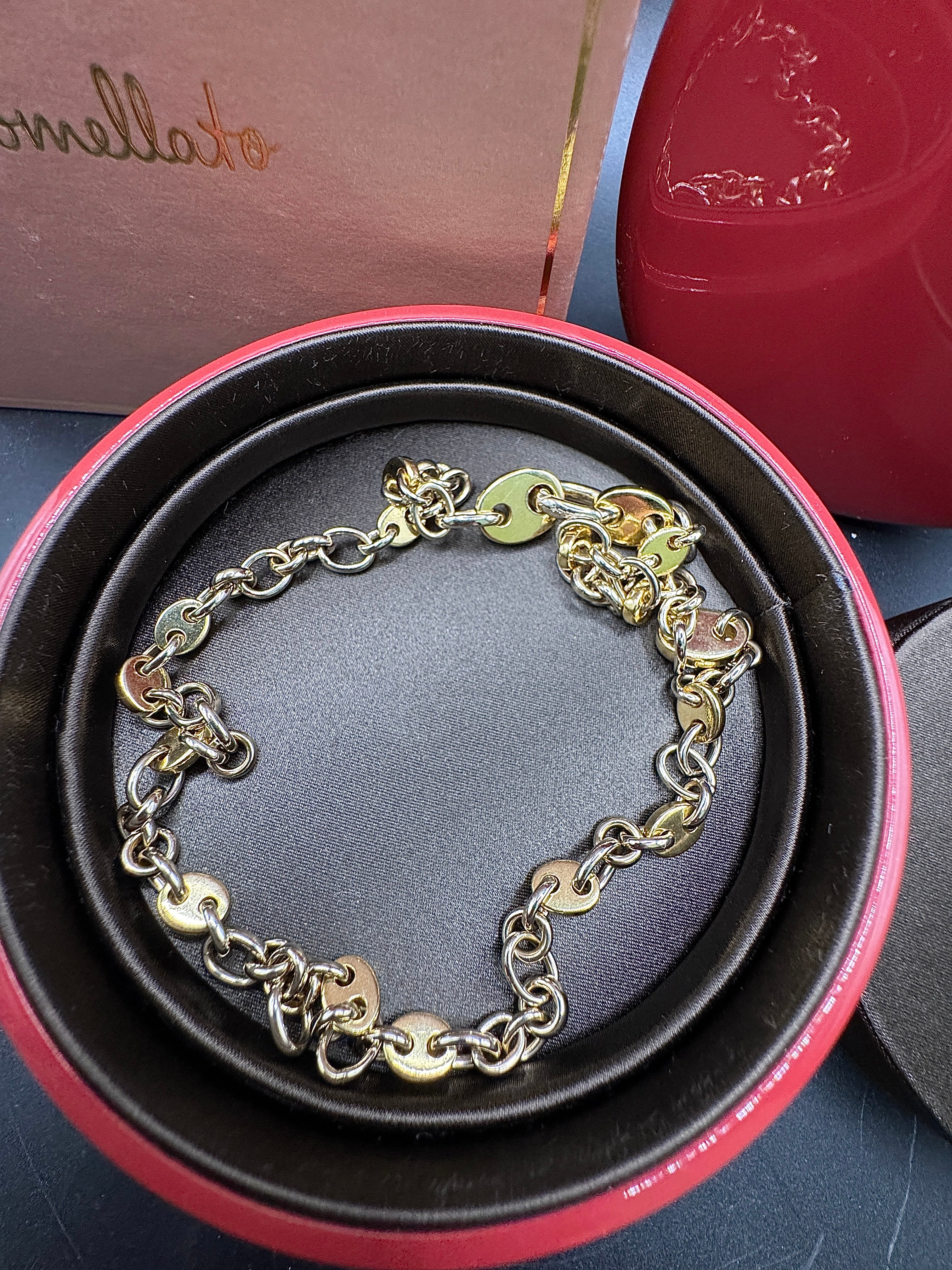 Wunderschöne Pomellato Halskette in 18 Karat (750) Gelb & Weißgold