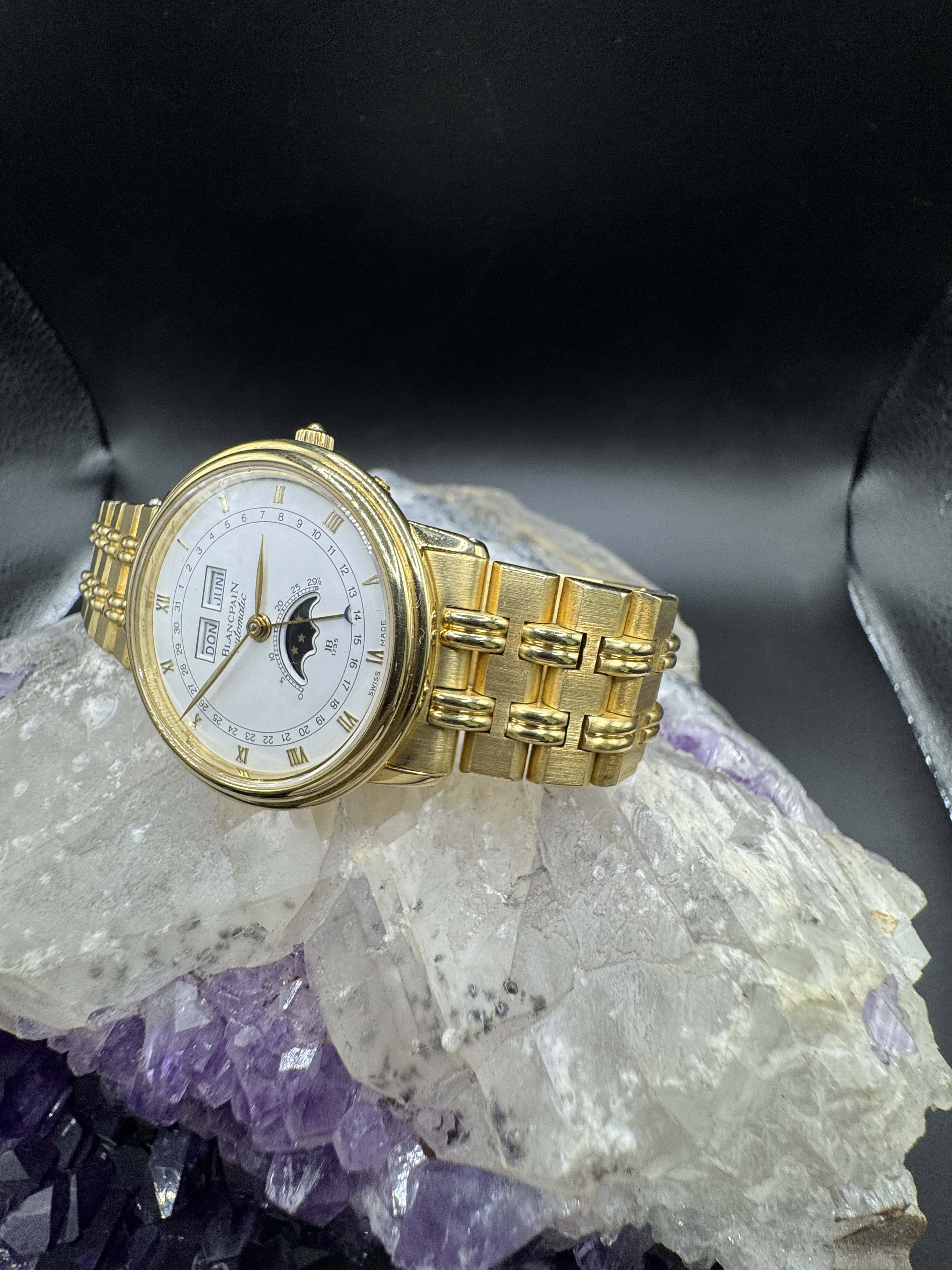 Blancpain Villeret Ref. 6595 in 18 Karat Gelbgold mit Mondphase