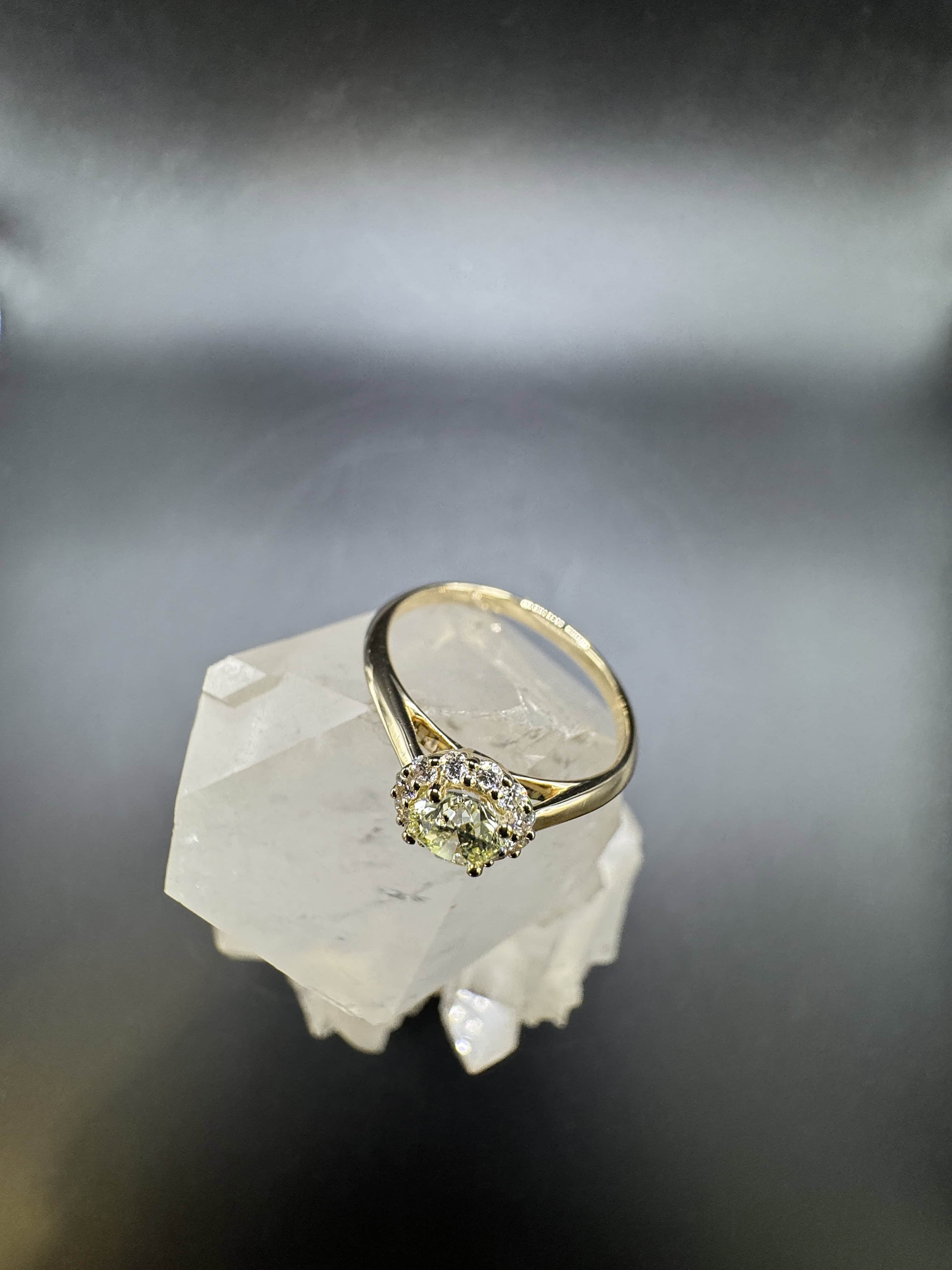 Yellow Solitaire Ring