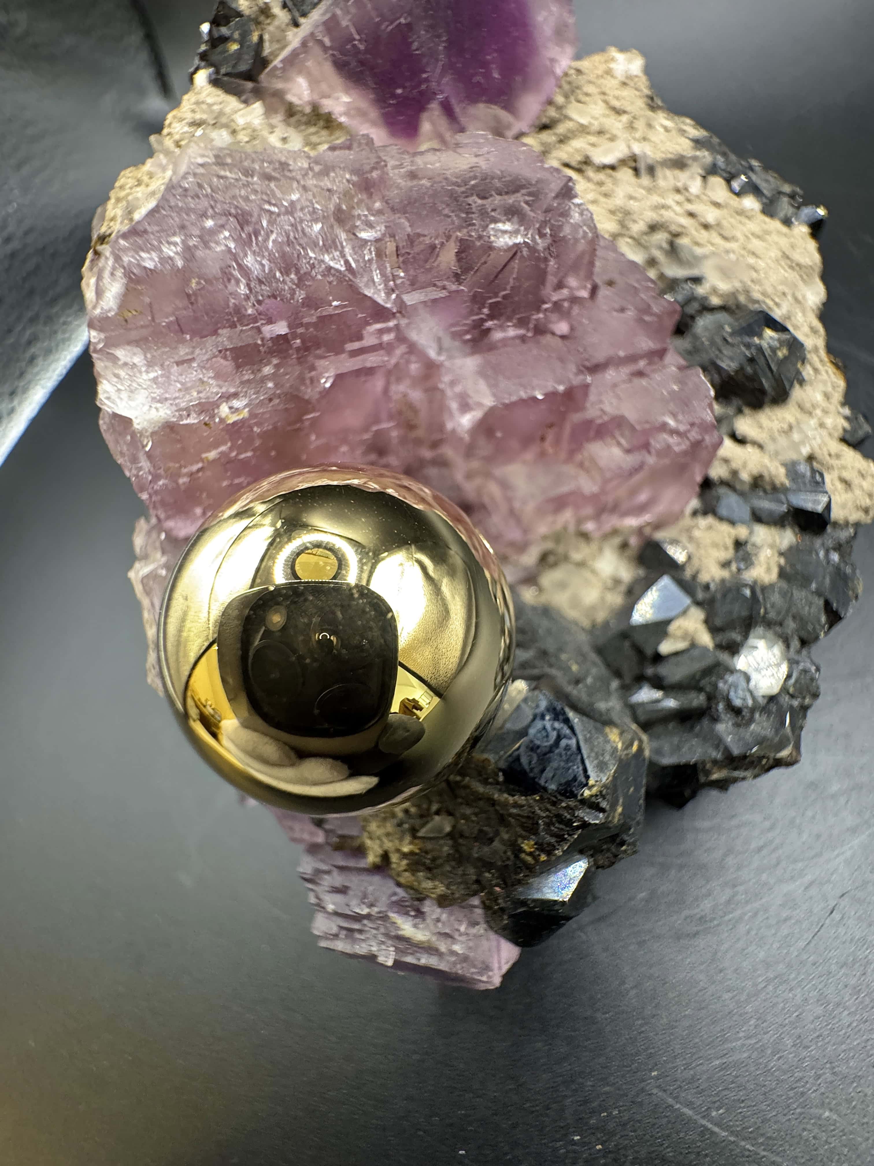 Hochwertiges Bajonett Kugelschloss in 18 Karat (750) Gelbgold