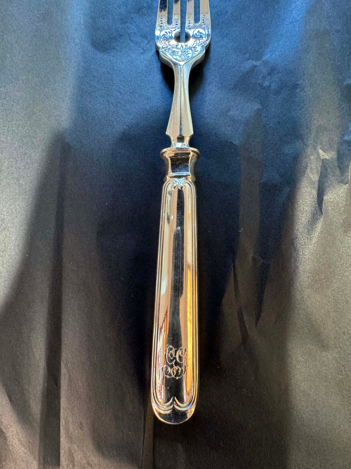 Nobles Koch & Bergfeld Besteckset in 800er Silber mit Feuervergoldung