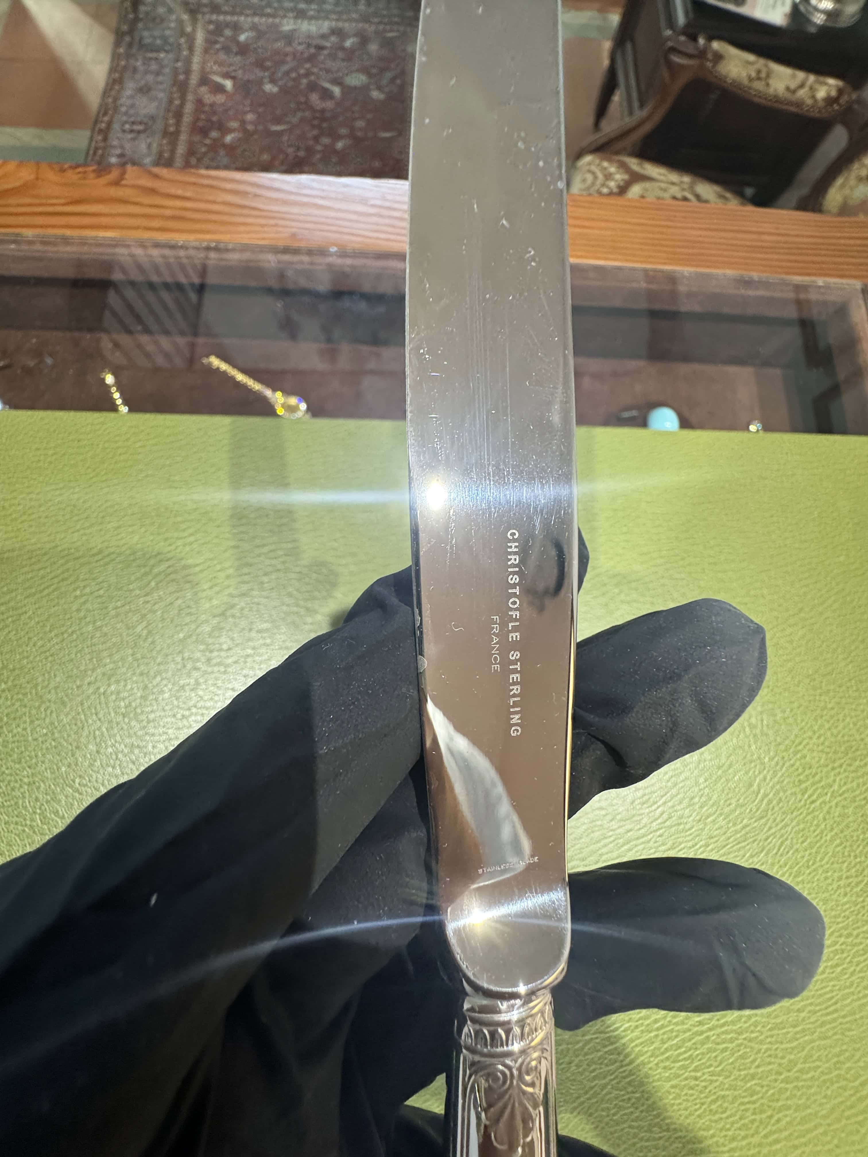 Sterling-Silber-Besteckset von Christofle Malmaison für 6 Personen – 30-teilig mit Koffer