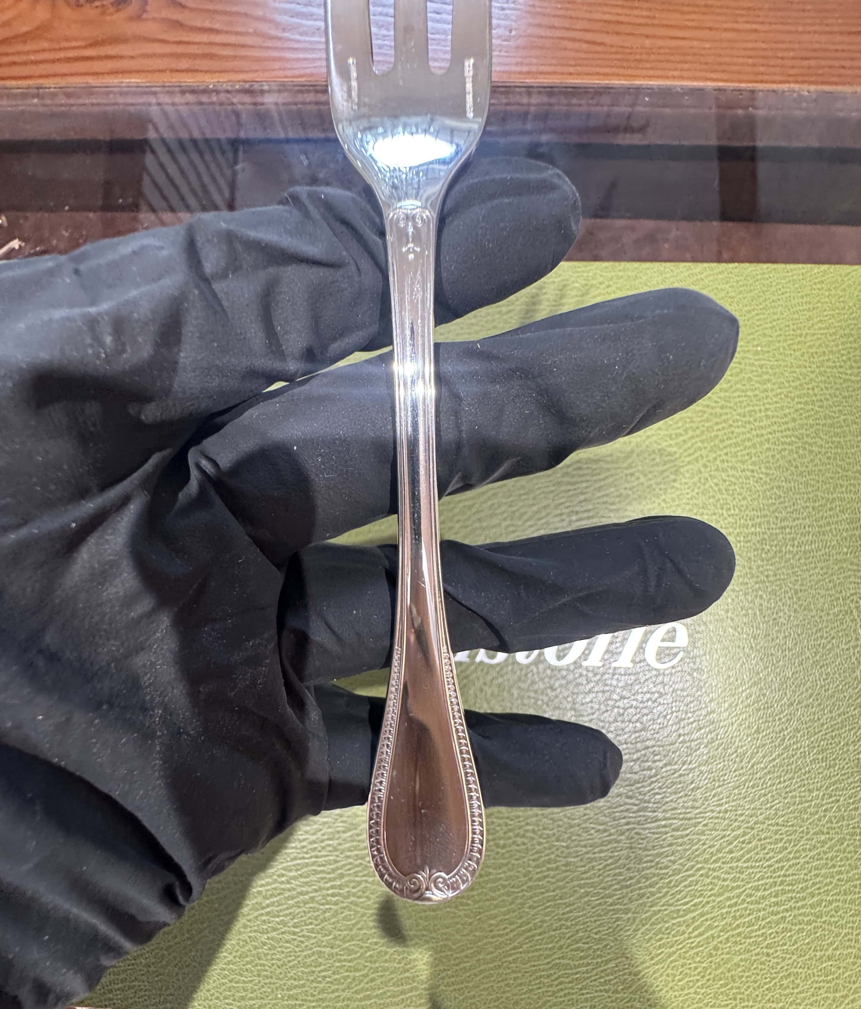 Sterling-Silber-Besteckset von Christofle Malmaison für 6 Personen – 30-teilig mit Koffer