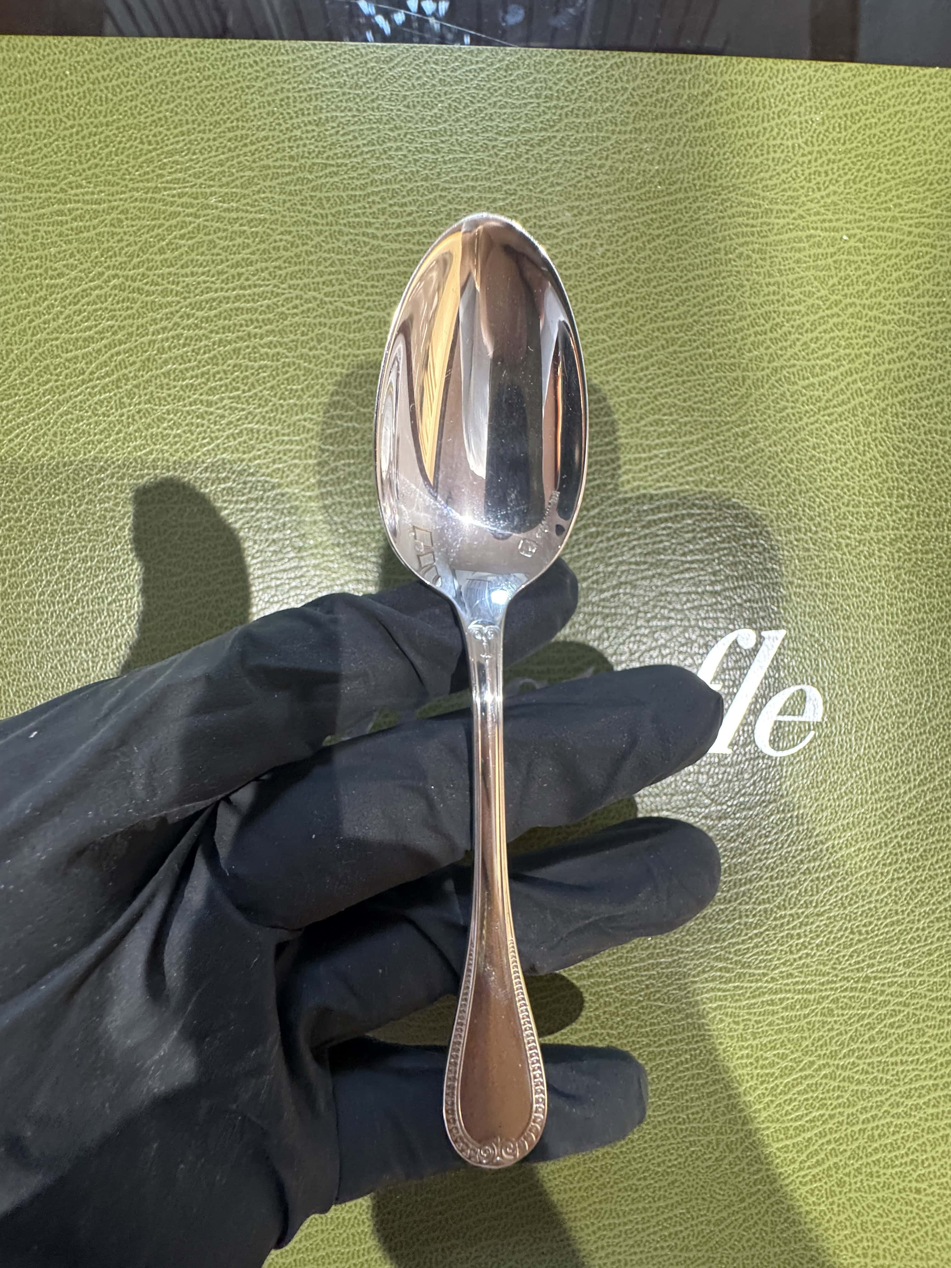 Sterling-Silber-Besteckset von Christofle Malmaison für 6 Personen – 30-teilig mit Koffer