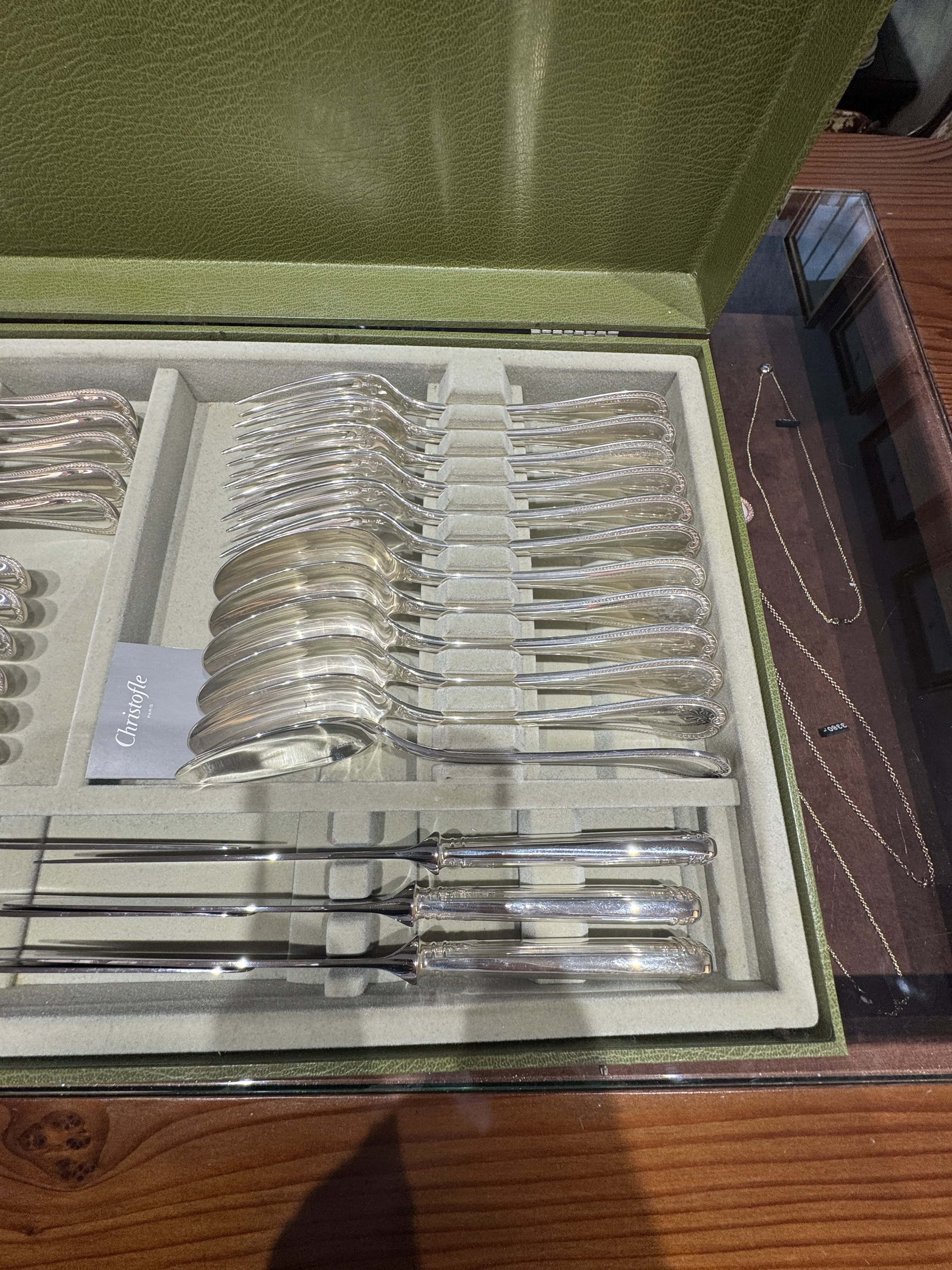 Malmaison Sterling-Silber-Besteckset von Christofle für 6 Personen – 30-teilig mit Koffer
