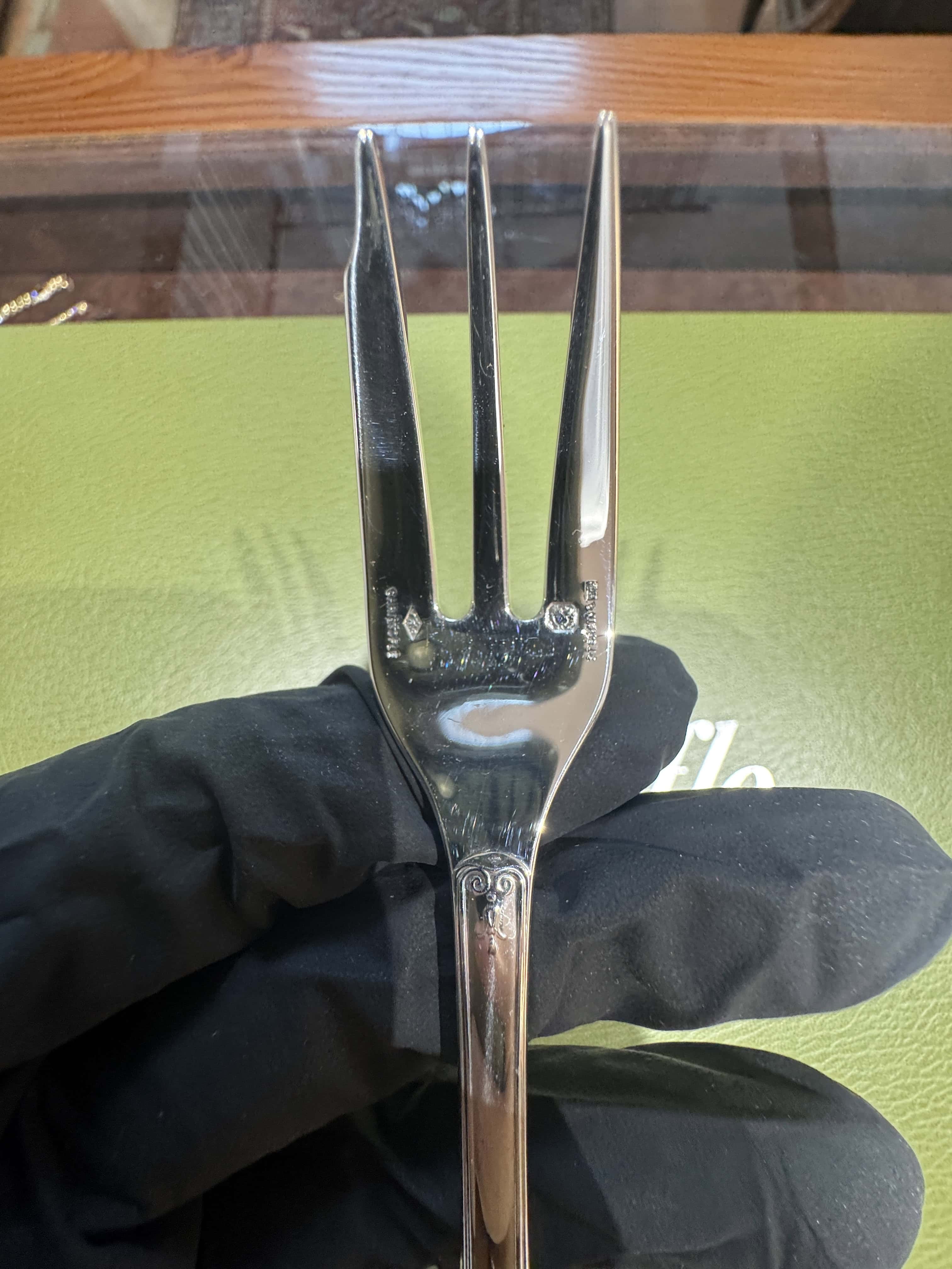 Malmaison Sterling-Silber-Besteckset von Christofle für 6 Personen – 30-teilig mit Koffer