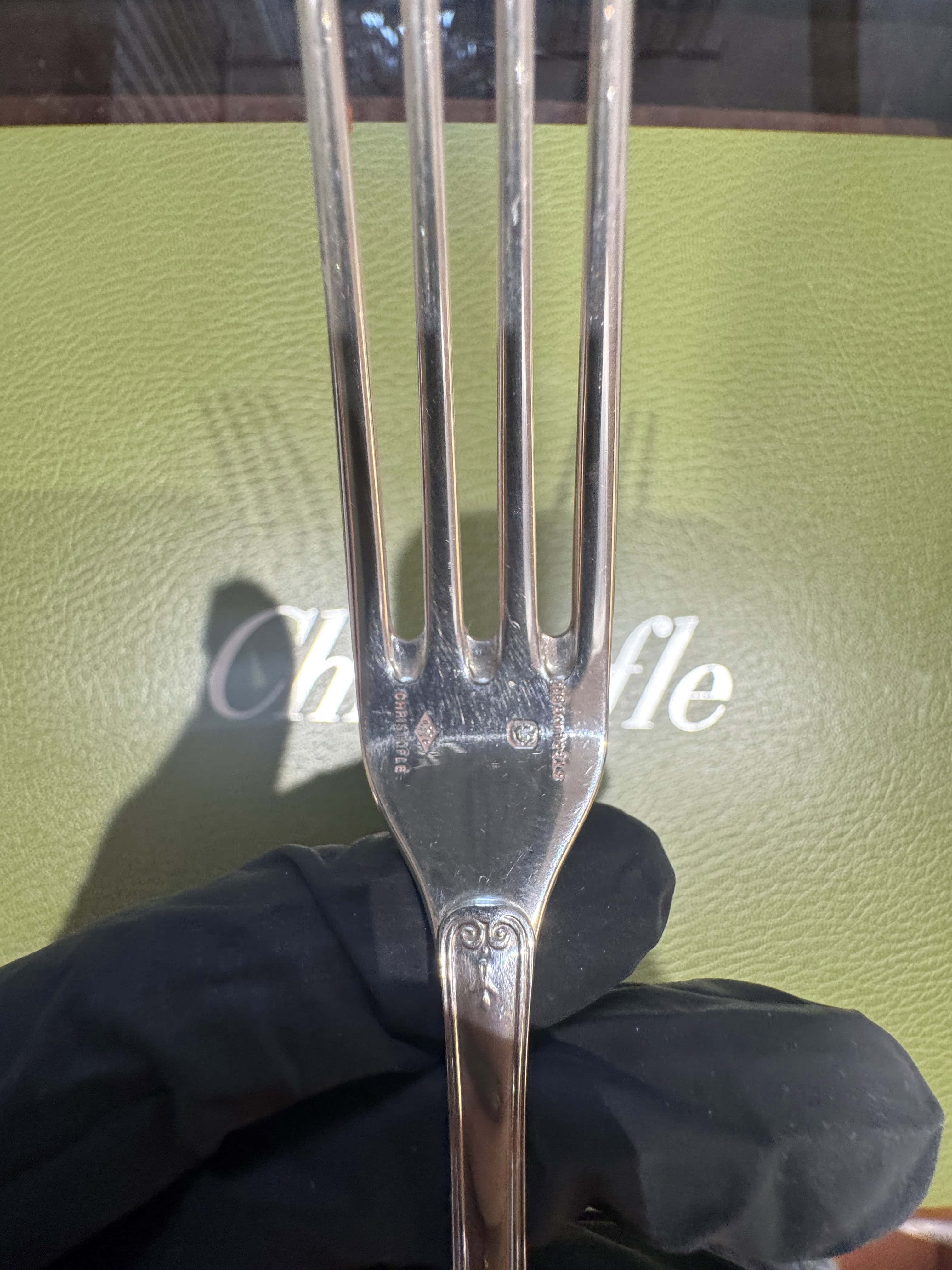 Malmaison Sterling-Silber-Besteckset von Christofle für 6 Personen – 30-teilig mit Koffer