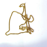 Zeitlose Panzerkette in 8 Karat leuchtendem Gelbgold mit Federring