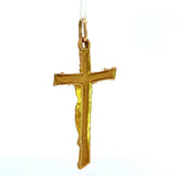Kreuzanhänger in 14 Karat Gelbgold mit Jesusfigur