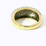 Wirkungsvoller Bicolor-Ring in 18 Karat Gelb- und Weißgold mit Brillanten