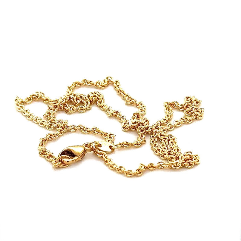 Zeitlose & robuste Ankerkette in 45/42cm in 14 Karat Gelbgold