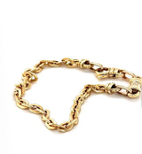 Ausgefallenes Armband in 14 Karat Gelbgold mit Karabiner