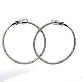 Außergewöhnliche 18Karat Weißgold Ohrringe mit 286 Brillanten