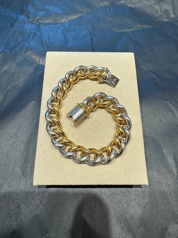 Original IsabellaFa Armband in 18 Karat Gelbgold und 950er Platin mit Diamant