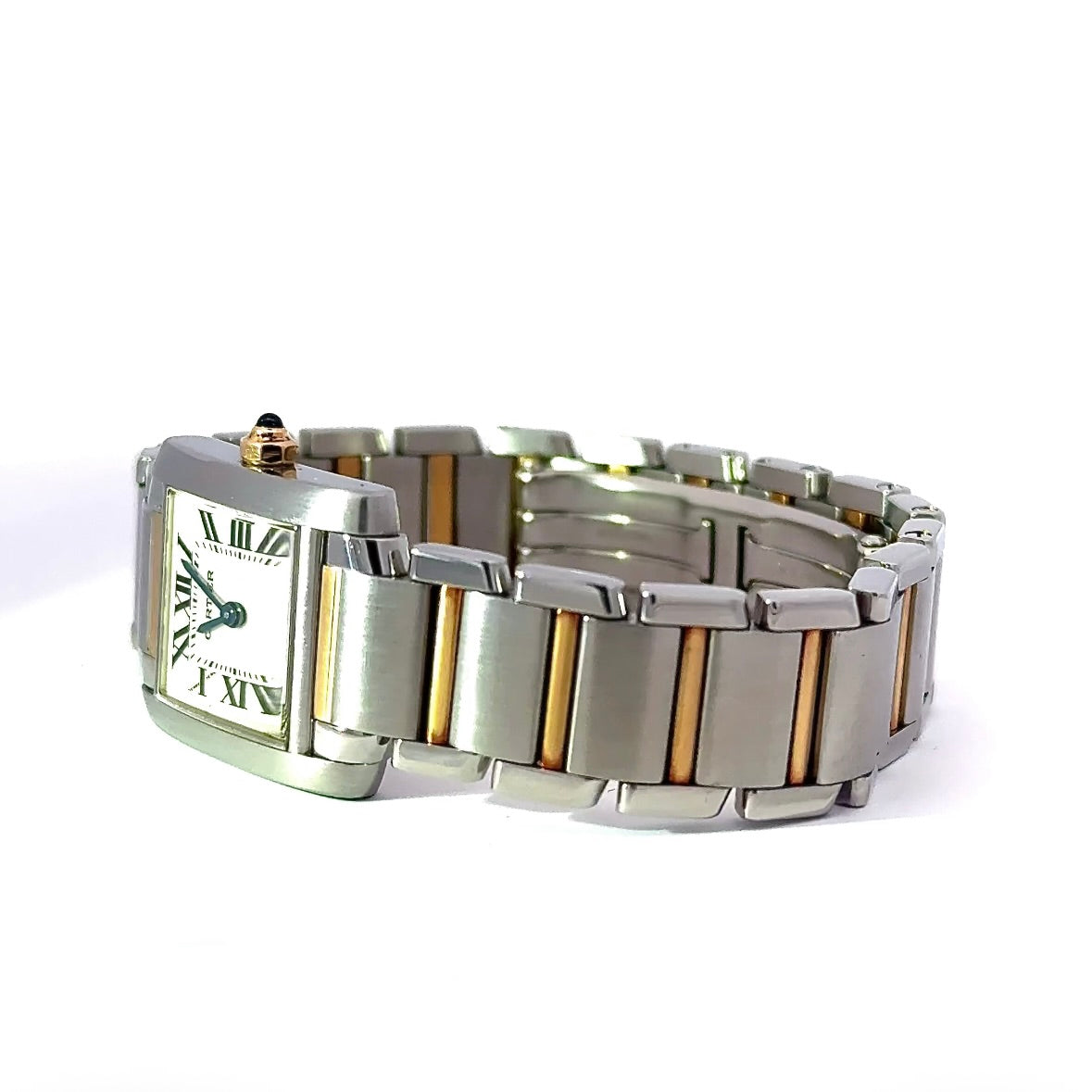 Cartier Tank Française Ref. 2384 Damenuhr in Gold/Stahl