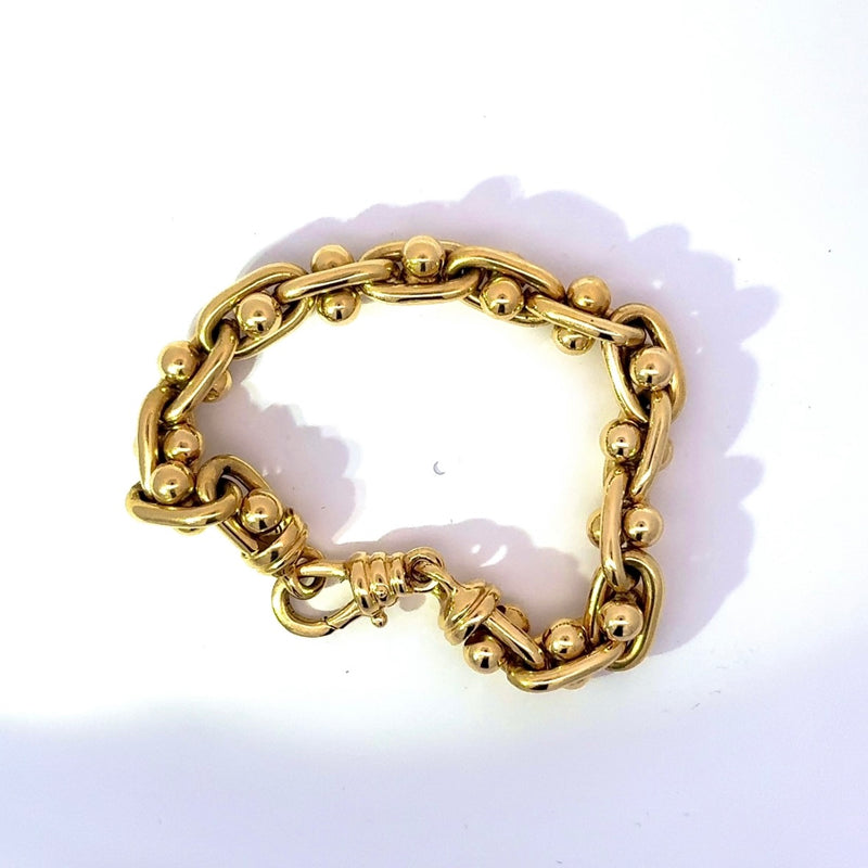 Ausgefallenes Armband in 18 Karat (750) strahlendem Gelbgold