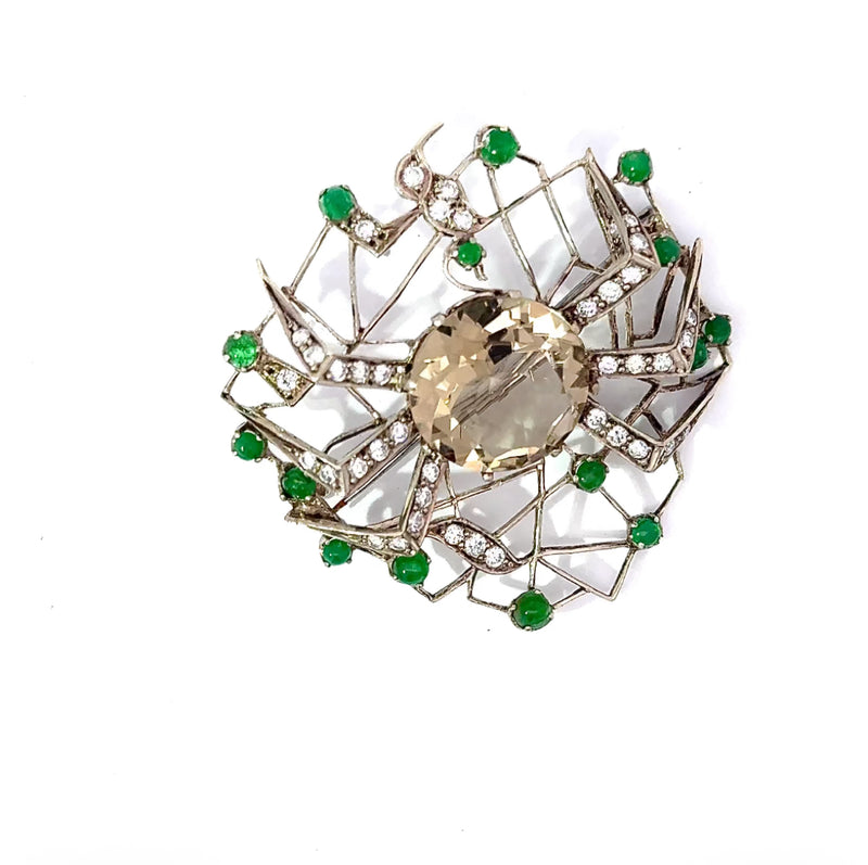 Vintage-Brosche & Anhänger in Silber – handgefertigtes Unikat