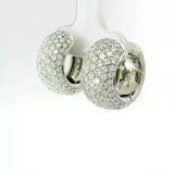 Eindrucksvolle Kreolen in 18 Karat Weißgold – Pavé mit Brillanten