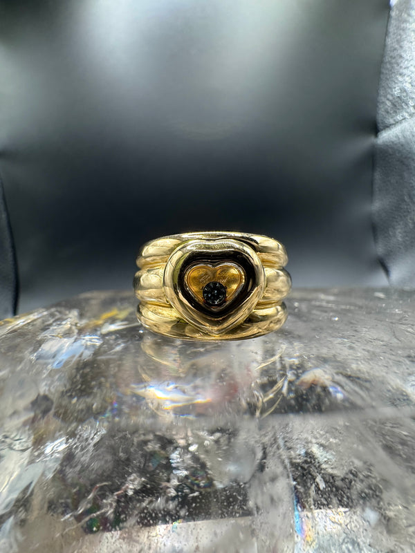 Chopard Happy Diamond Ring in 18 Karat strahlendem Gelbgold