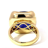 Beeindruckender Ring in 14 Karat Gelbgold mit feinen Tansanit & Brillanten