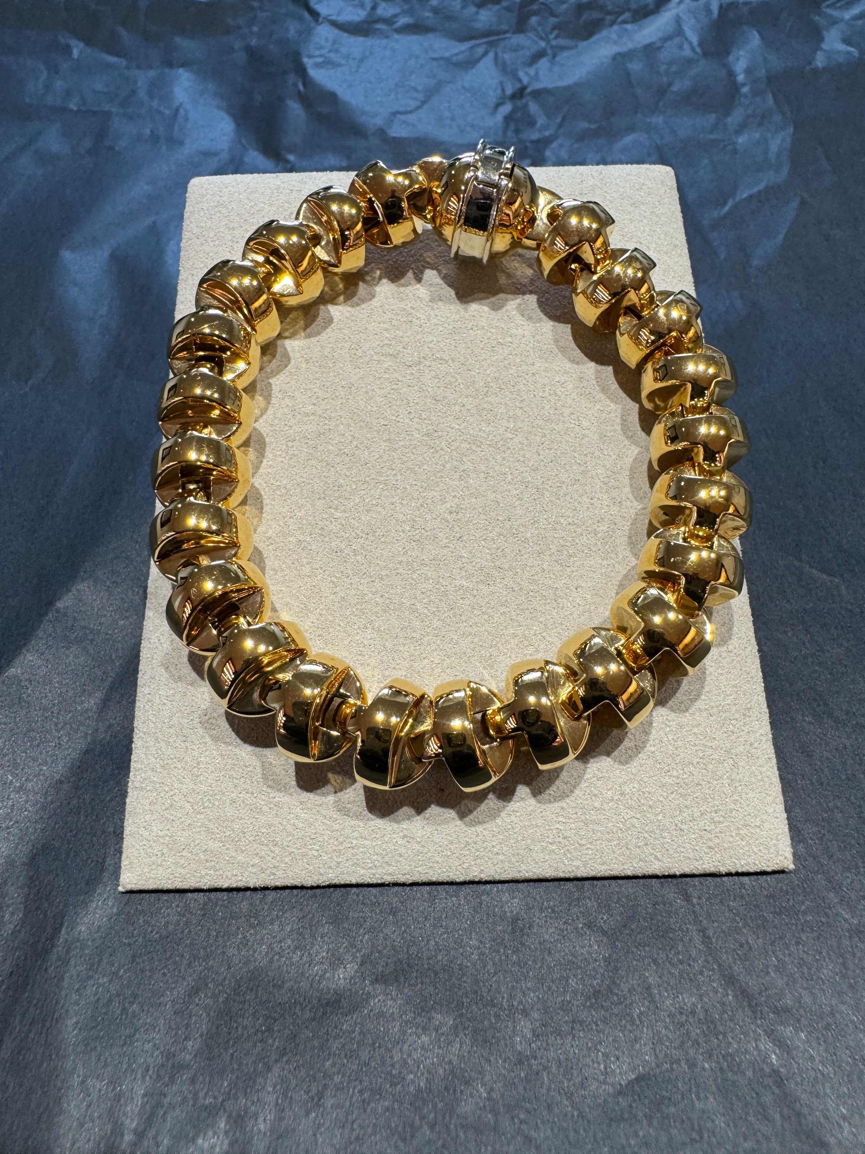 Unfassbar edles Set aus Halskette & Armband in 18 Karat Gelbgold