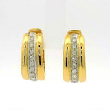 Edle Kreolen in 18 Karat Gold – handgefertigt mit hochfeinen Brillanten