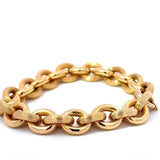 Ausgefallenes Erbsketten-Armband in 18 Karat (750) Gelbgold