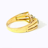 Ausgefallener Ring in 18 Karat Gelbgold mit Brillanten