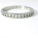 Hochwertiger Tiffany & Co. Memory Ring in 950 Platin mit Brillanten
