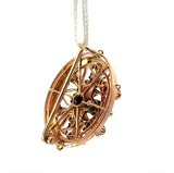 Antike Jugendstil Brosche in 14 Karat Roségold mit Altschliff-Diamanten