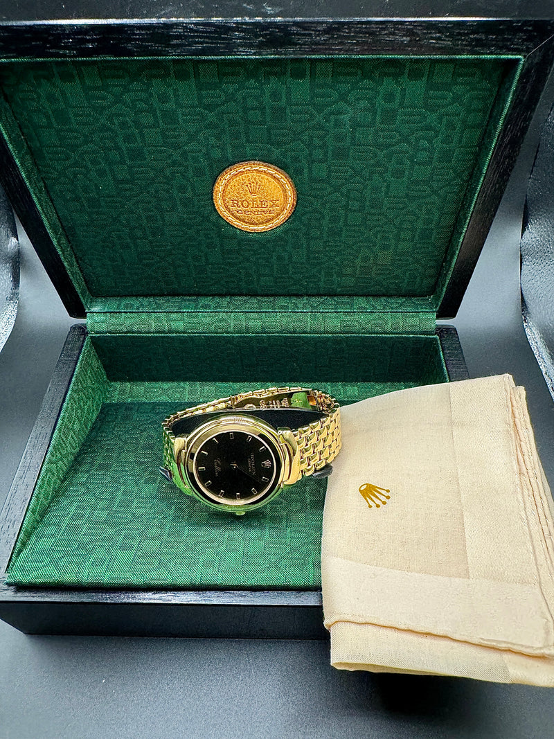 Massive Rolex Cellini Herrenuhr in 18 Karat (750) Gelbgold - Vollgold