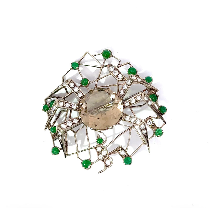 Vintage-Brosche & Anhänger in Silber – handgefertigtes Unikat